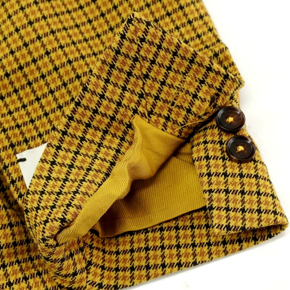 【新品】パオローニ PAOLONI テンセルコットン カジュアルジャケット イエロー系【サイズ50】【 状態ランクN 】【 メンズ 】[CPD]