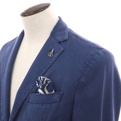 【新品】パオローニ PAOLONI 製品染め ウール 2B カジュアルジャケット ライトネイビー【サイズ50】【 状態ランクN 】【 メンズ 】