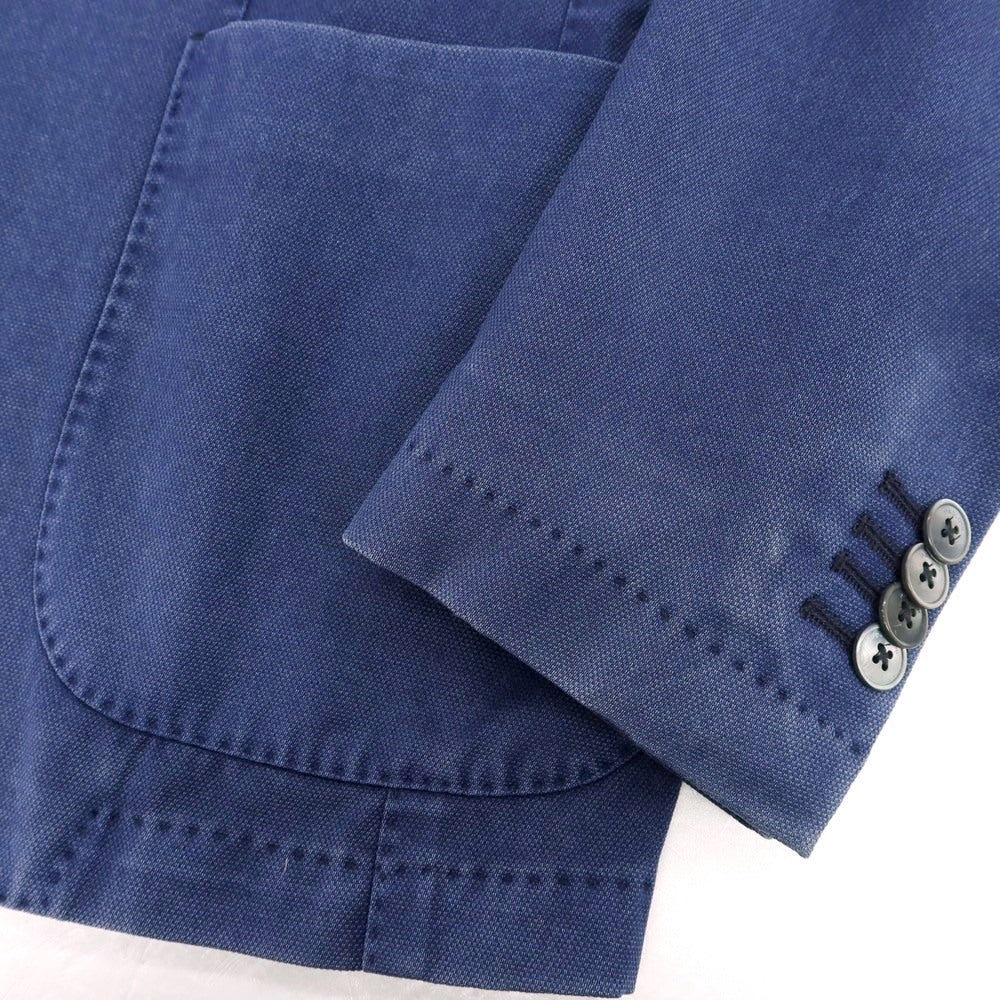 【新品】パオローニ PAOLONI 製品染め ウール 2B カジュアルジャケット ライトネイビー【サイズ50】【 状態ランクN 】【 メンズ 】