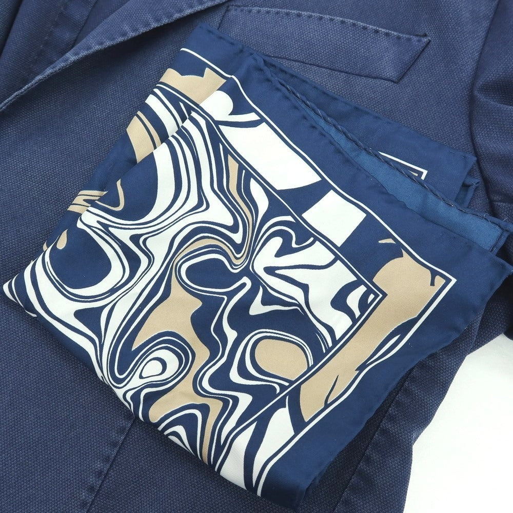 【新品】パオローニ PAOLONI 製品染め ウール 2B カジュアルジャケット ライトネイビー【サイズ50】【 状態ランクN 】【 メンズ 】