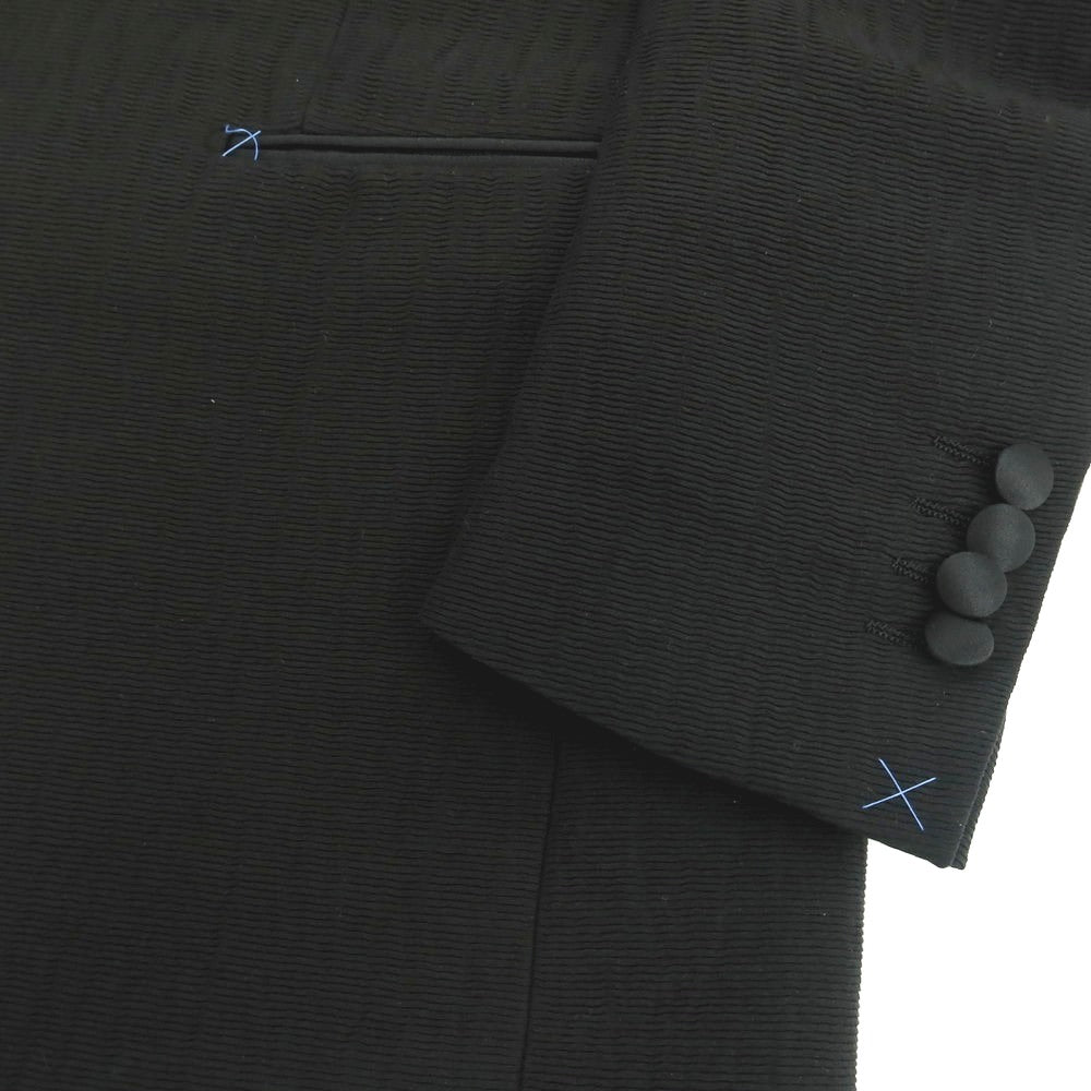 【新品】パオローニ PAOLONI Black Label コットンナイロン ショールカラー 2B タキシードジャケット ブラック【サイズ50】【 状態ランクN 】【 メンズ 】