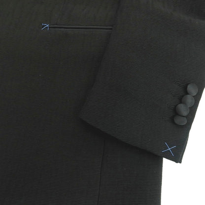 【新品】パオローニ PAOLONI Black Label コットンナイロン ショールカラー 2B タキシードジャケット ブラック【サイズ50】【 状態ランクN 】【 メンズ 】