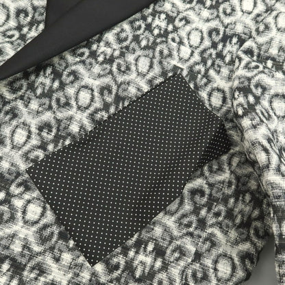 【新品】パオローニ PAOLONI Black Label コットンポリエステル ショールカラー 2B タキシードジャケット ブラックxホワイト【サイズ50】【 状態ランクN 】【 メンズ 】