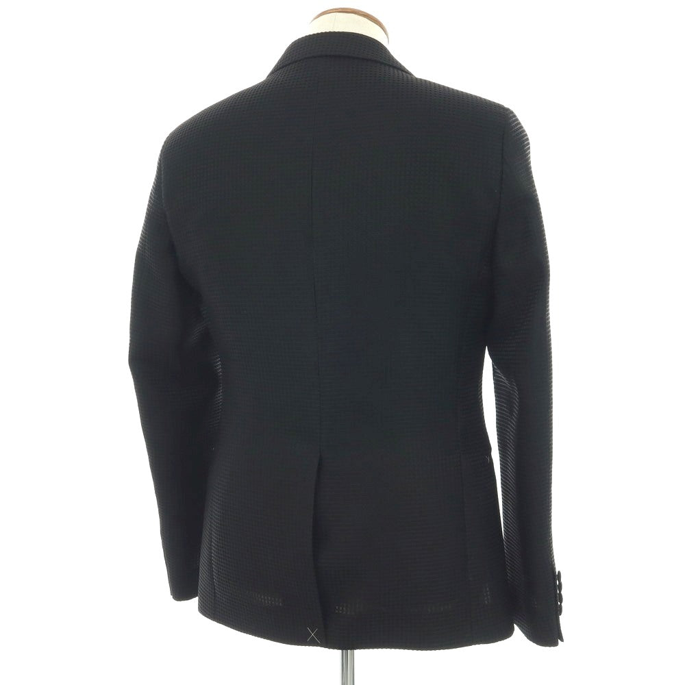 【新品】パオローニ PAOLONI Black Label ポリエステル 1B タキシードジャケット ブラック【サイズ48】【 状態ランクN 】【 メンズ 】