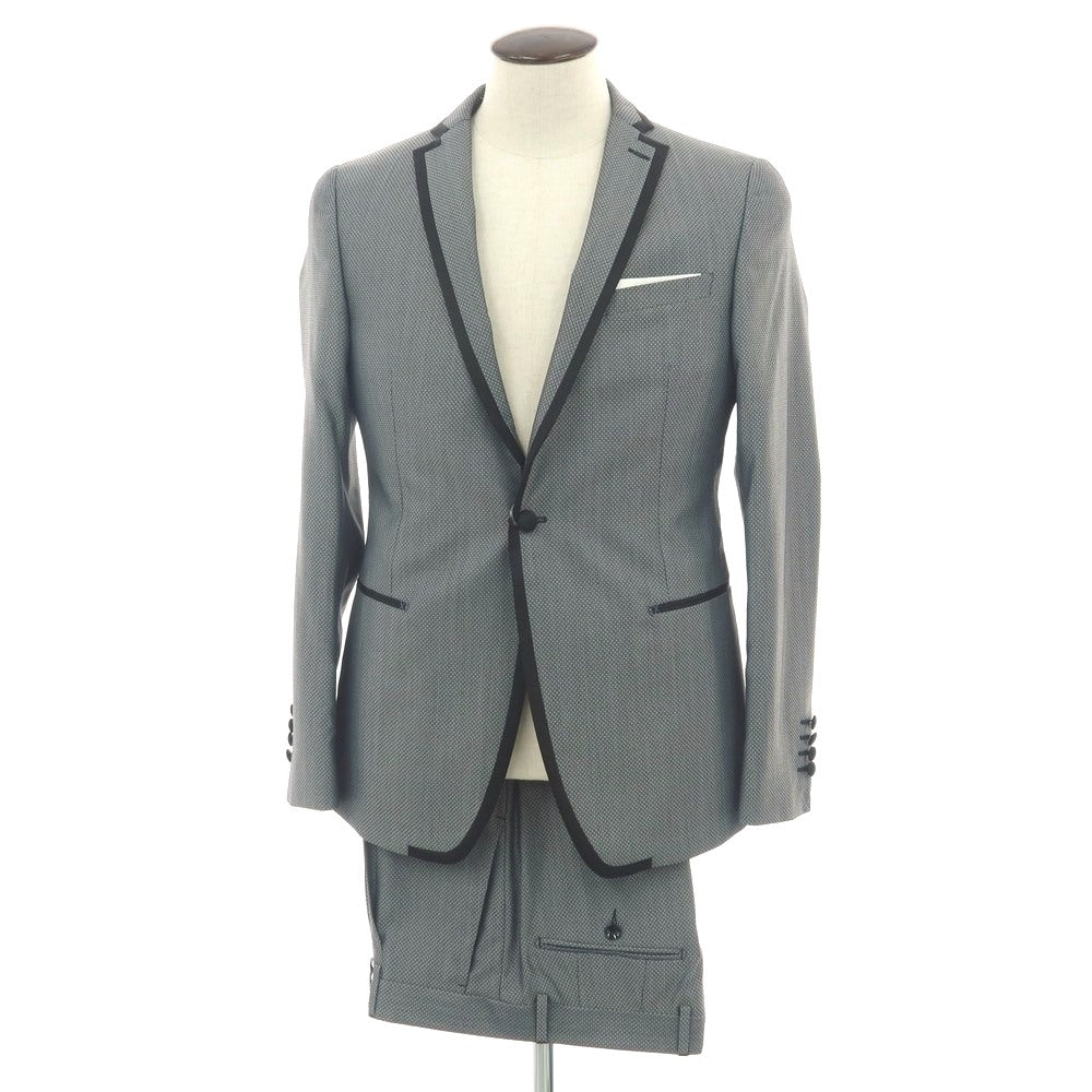 【新品】パオローニ PAOLONI Black Label ウールポリエステル 1B フォーマルスーツ グレー【サイズ50】【 状態ランクN 】【 メンズ 】