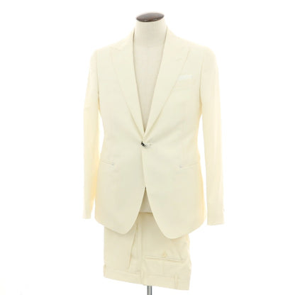 【新品アウトレット】パオローニ PAOLONI Black Label ポリエステルウール 1B フォーマルスーツ アイボリー【サイズ50】【 状態ランクN- 】【 メンズ 】