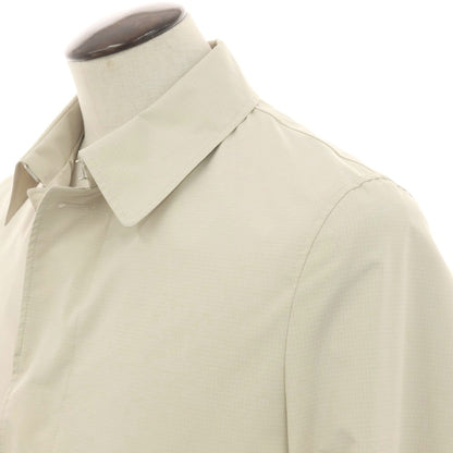 【新品】パオローニ PAOLONI ポリエステル グラフチェック ステンカラーコート ライトベージュ【サイズ52】【 状態ランクN 】【 メンズ 】