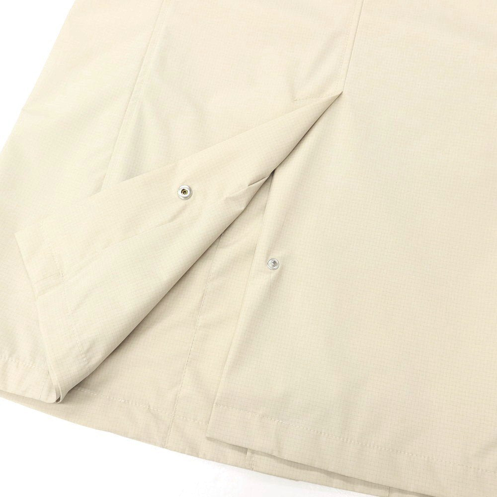 【新品】パオローニ PAOLONI ポリエステル グラフチェック ステンカラーコート ライトベージュ【サイズ52】【 状態ランクN 】【 メンズ 】[EPD]
