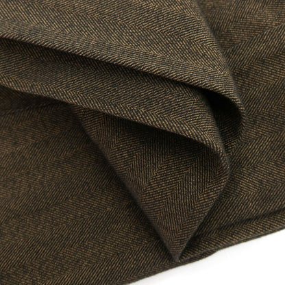 【新品】パオローニ PAOLONI ストレッチ コットン ヘリンボーンストライプ イージースラックスパンツ ブラウンxブラック【サイズ50】【 状態ランクN 】【 メンズ 】