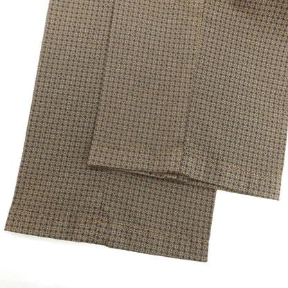 【新品アウトレット】パオローニ PAOLONI ストレッチ コットン 総柄 プリント カジュアルスラックスパンツ ブラウンxネイビー【サイズ50】【 状態ランクN- 】【 メンズ 】