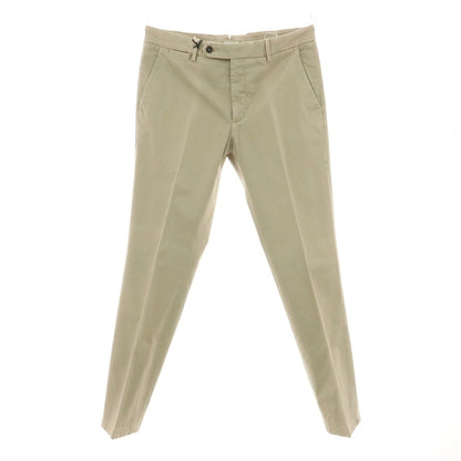 【新品アウトレット】パオローニ PAOLONI ストレッチ コットン カジュアルスラックスパンツ ベージュ【サイズ50】【 状態ランクN- 】【 メンズ 】
