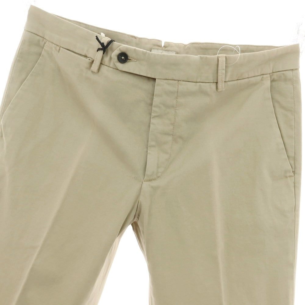 【新品アウトレット】パオローニ PAOLONI ストレッチ コットン カジュアルスラックスパンツ ベージュ【サイズ50】【 状態ランクN- 】【 メンズ 】