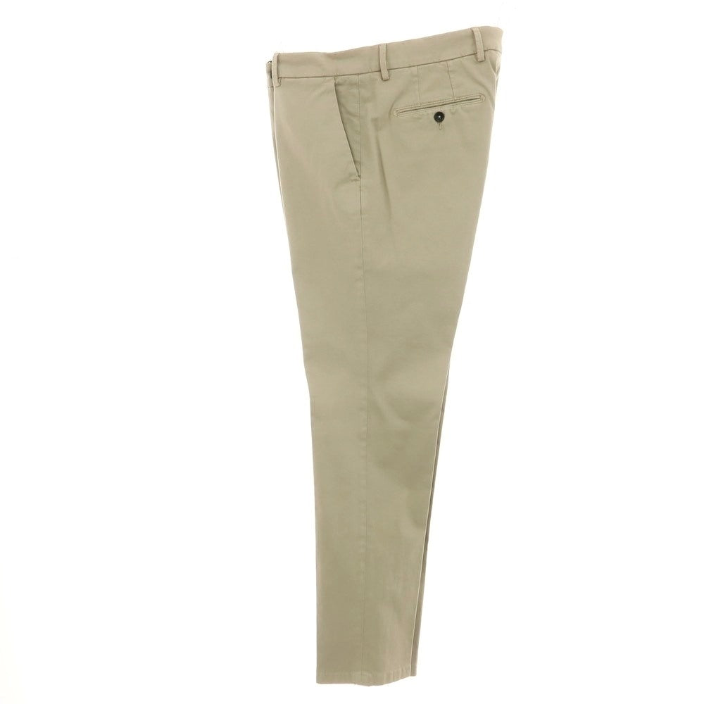 【新品アウトレット】パオローニ PAOLONI ストレッチ コットン カジュアルスラックスパンツ ベージュ【サイズ50】【 状態ランクN- 】【 メンズ 】
