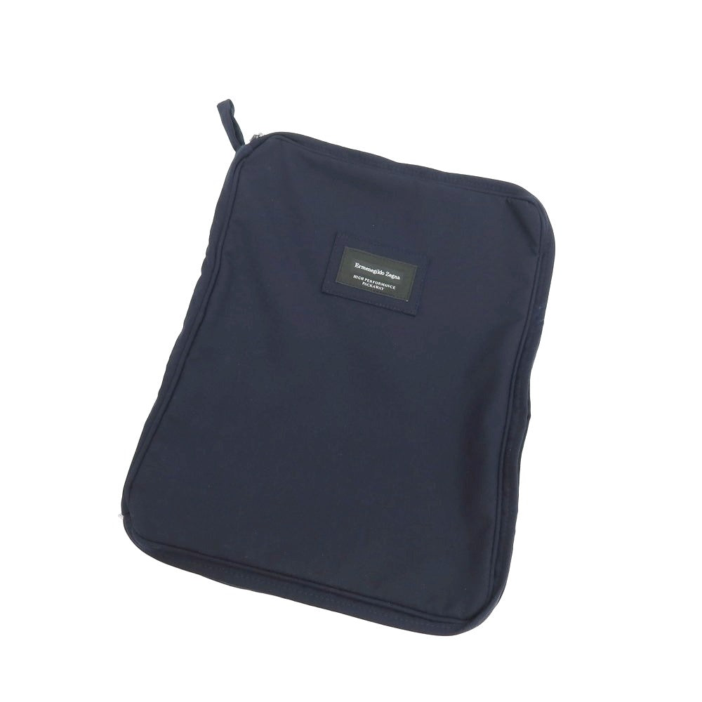 【新品】エルメネジルドゼニア Ermenegildo Zegna HIGH PERFORMANCE PACKAWAY ウール チェック 2つボタンスーツ ダークネイビー【サイズ56】【 状態ランクN 】【 メンズ 】