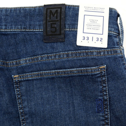 【新品アウトレット】メイヤー MAYER ストレッチ コットン デニムパンツ ジーンズ ネイビー【 33/32 】【 状態ランクN- 】【 メンズ 】