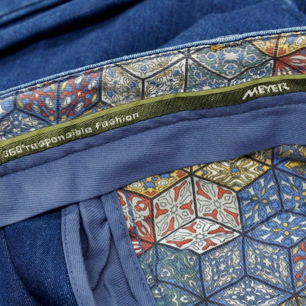 【新品】メイヤー MAYER DUBLIN COOL MAX ストレッチ コットンポリエステル デニムパンツ ジーンズ ブルー【 50 】【 状態ランクN 】【 メンズ 】