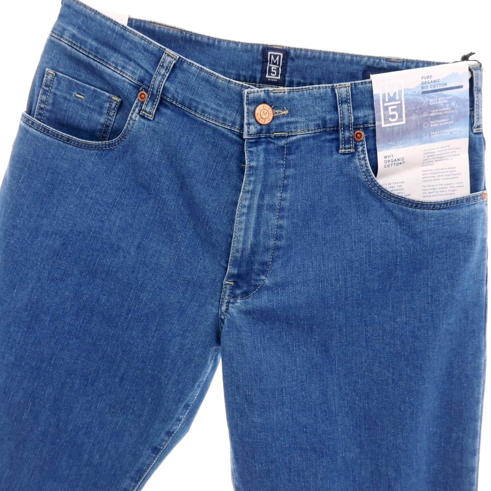 【新品】メイヤー MAYER COOL MAX ストレッチ コットンポリエステル デニムパンツ ジーンズ ブルー【 33/32 】【 状態ランクN 】【 メンズ 】