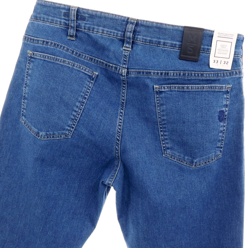 【新品】メイヤー MAYER COOL MAX ストレッチ コットンポリエステル デニムパンツ ジーンズ ブルー【 33/32 】【 状態ランクN 】【 メンズ 】