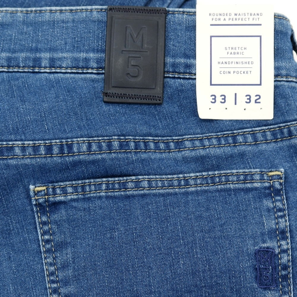 【新品】メイヤー MAYER COOL MAX ストレッチ コットンポリエステル デニムパンツ ジーンズ ブルー【 サイズ33/32 】【 状態ランクN 】【 メンズ 】 [DPD]