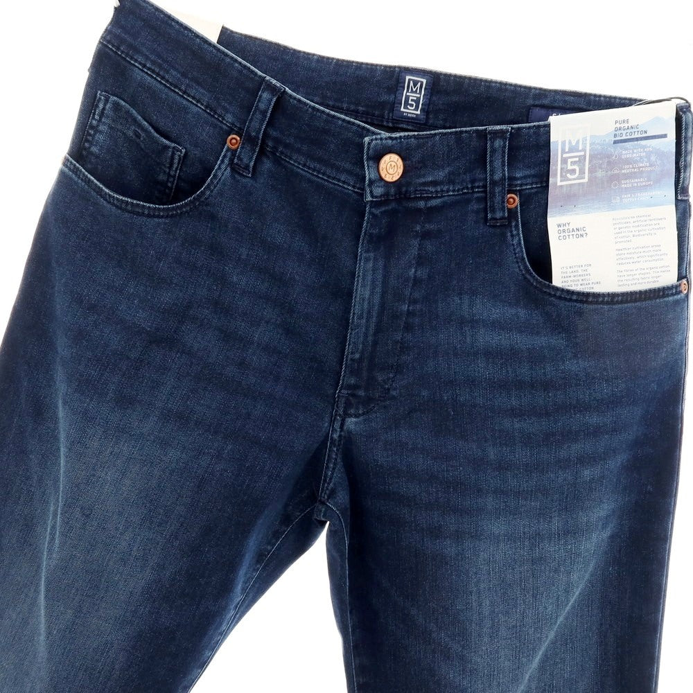 【新品】メイヤー MAYER ストレッチ コットンポリエステル デニムパンツ ジーンズ ネイビー【 33/32 】【 状態ランクN 】【 メンズ 】