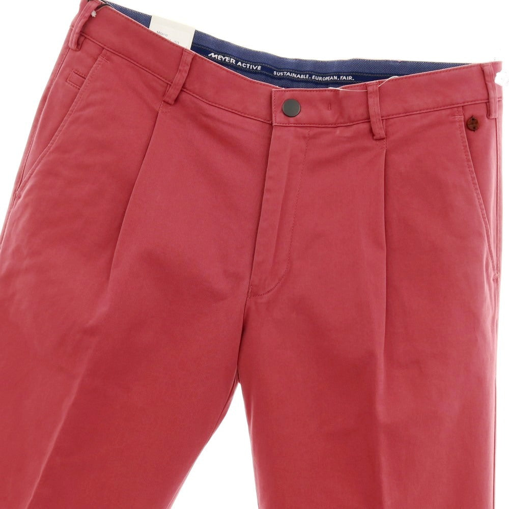 【新品アウトレット】メイヤー MAYER MILANO ストレッチ コットン カジュアルスラックスパンツ ダークピンク【 50 】【 状態ランクN- 】【 メンズ 】