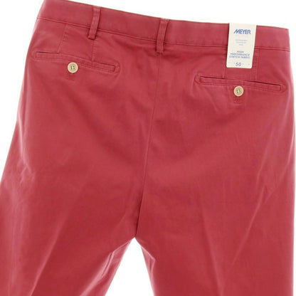 【新品アウトレット】メイヤー MAYER MILANO ストレッチ コットン カジュアルスラックスパンツ ダークピンク【 50 】【 状態ランクN- 】【 メンズ 】