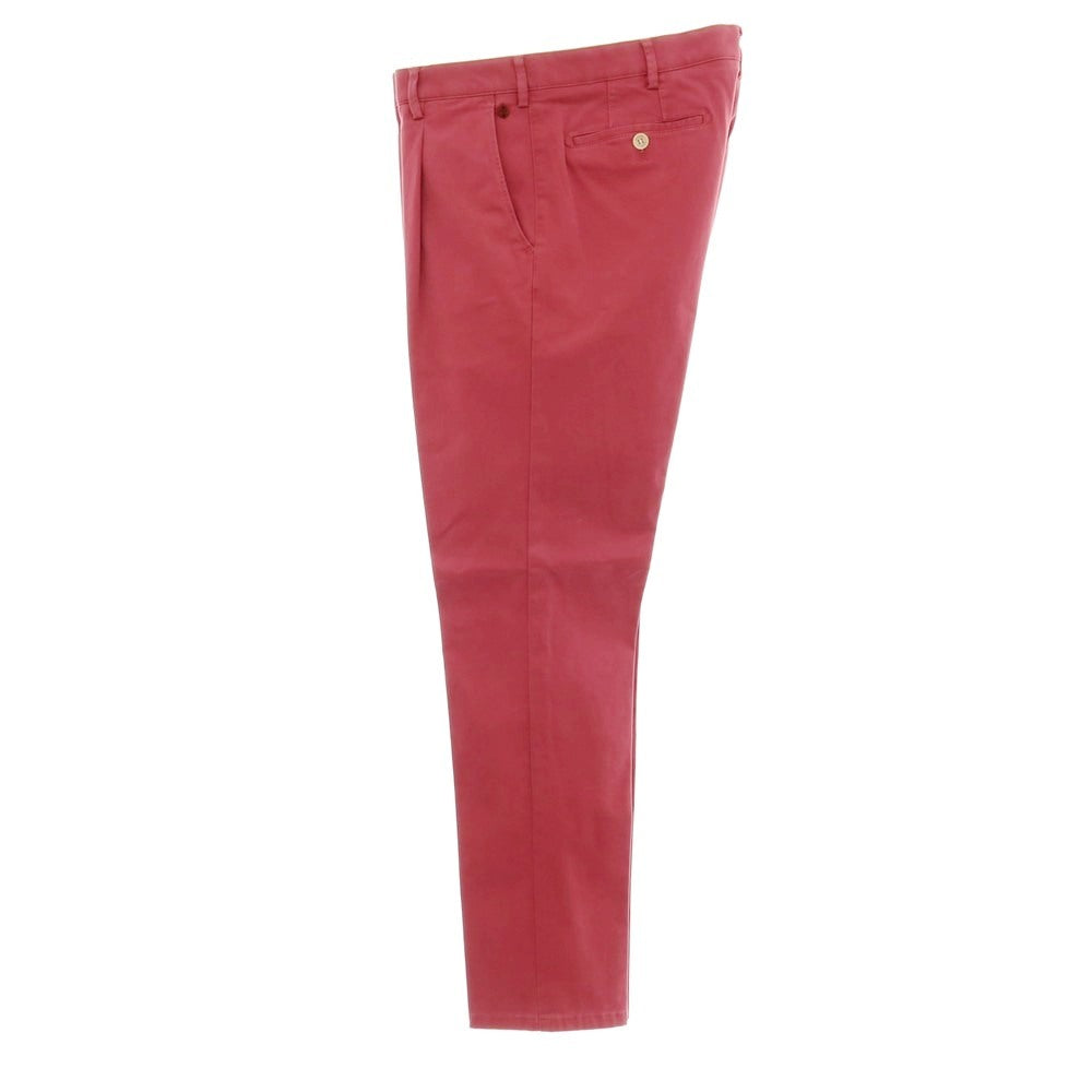 【新品アウトレット】メイヤー MAYER MILANO ストレッチ コットン カジュアルスラックスパンツ ダークピンク【 50 】【 状態ランクN- 】【 メンズ 】