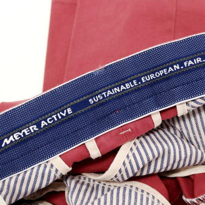 【新品アウトレット】メイヤー MAYER MILANO ストレッチ コットン カジュアルスラックスパンツ ダークピンク【 50 】【 状態ランクN- 】【 メンズ 】