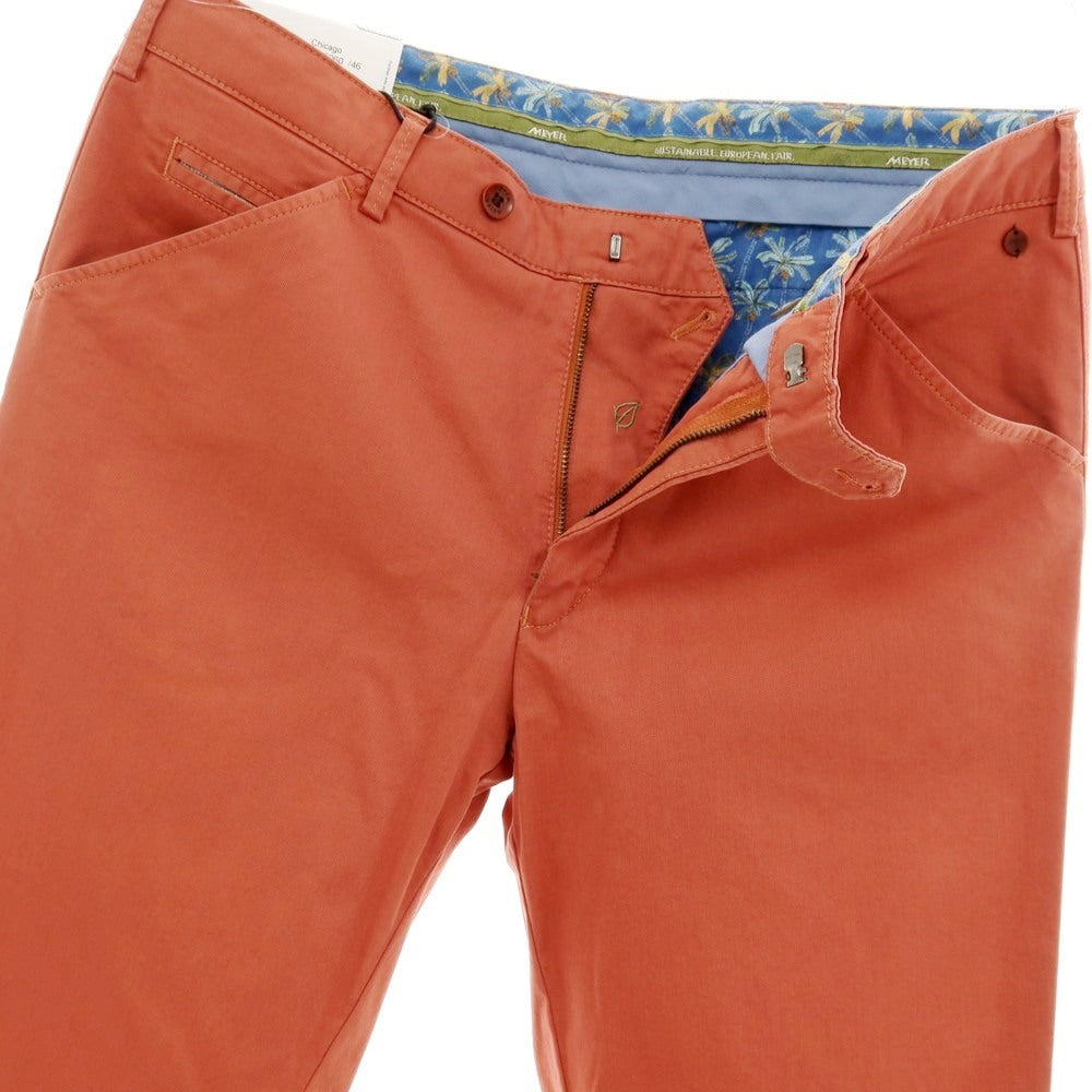 【新品】メイヤー MAYER CHICAGO ストレッチ コットン カジュアルスラックスパンツ オレンジ系【 50 】【 状態ランクN 】【 メンズ 】