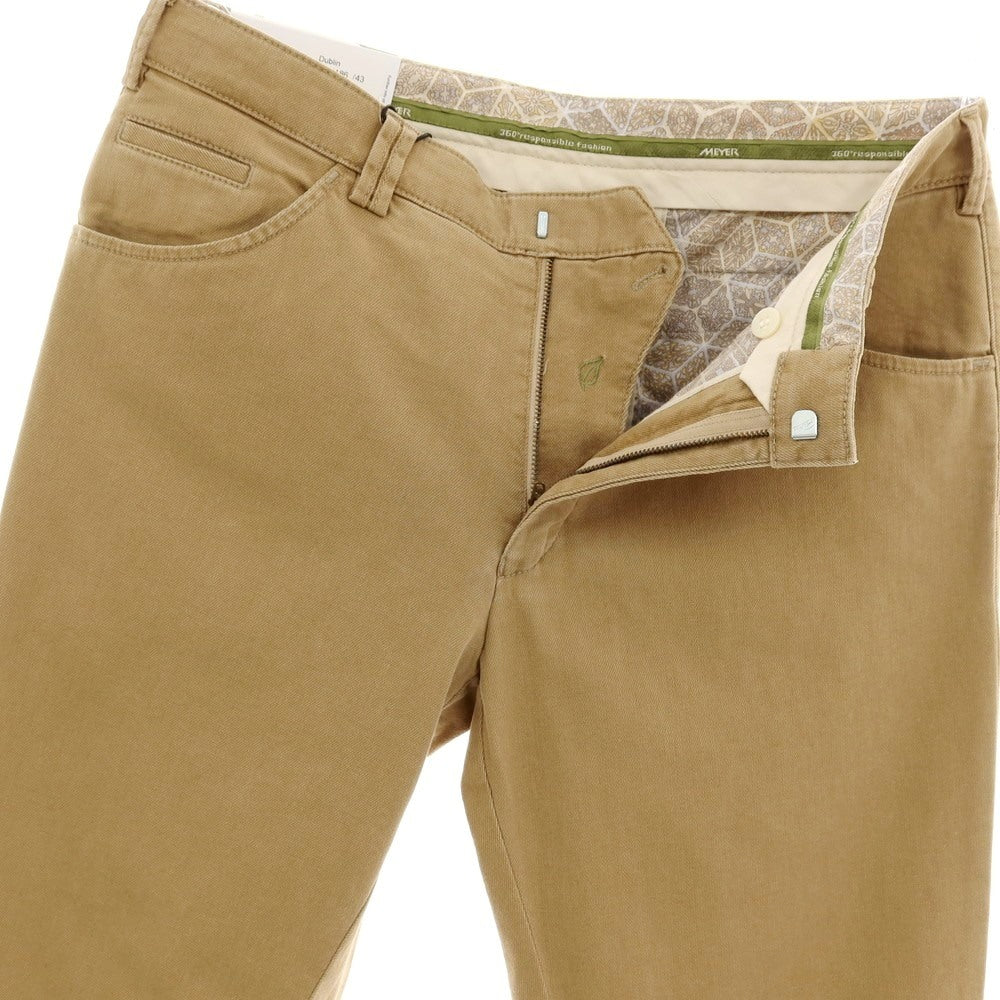 【新品アウトレット】メイヤー MAYER DUBLIN ストレッチ コットン カジュアルスラックスパンツ カーキベージュ【 50 】【 状態ランクN- 】【 メンズ 】