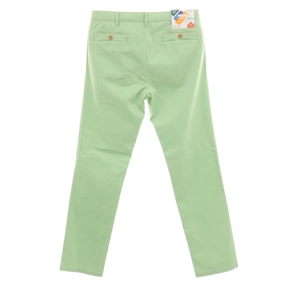 【新品アウトレット】メイヤー MAYER NEW YORK ストレッチ コットン カジュアルスラックスパンツ ライトグリーン【 50 】【 状態ランクN- 】【 メンズ 】