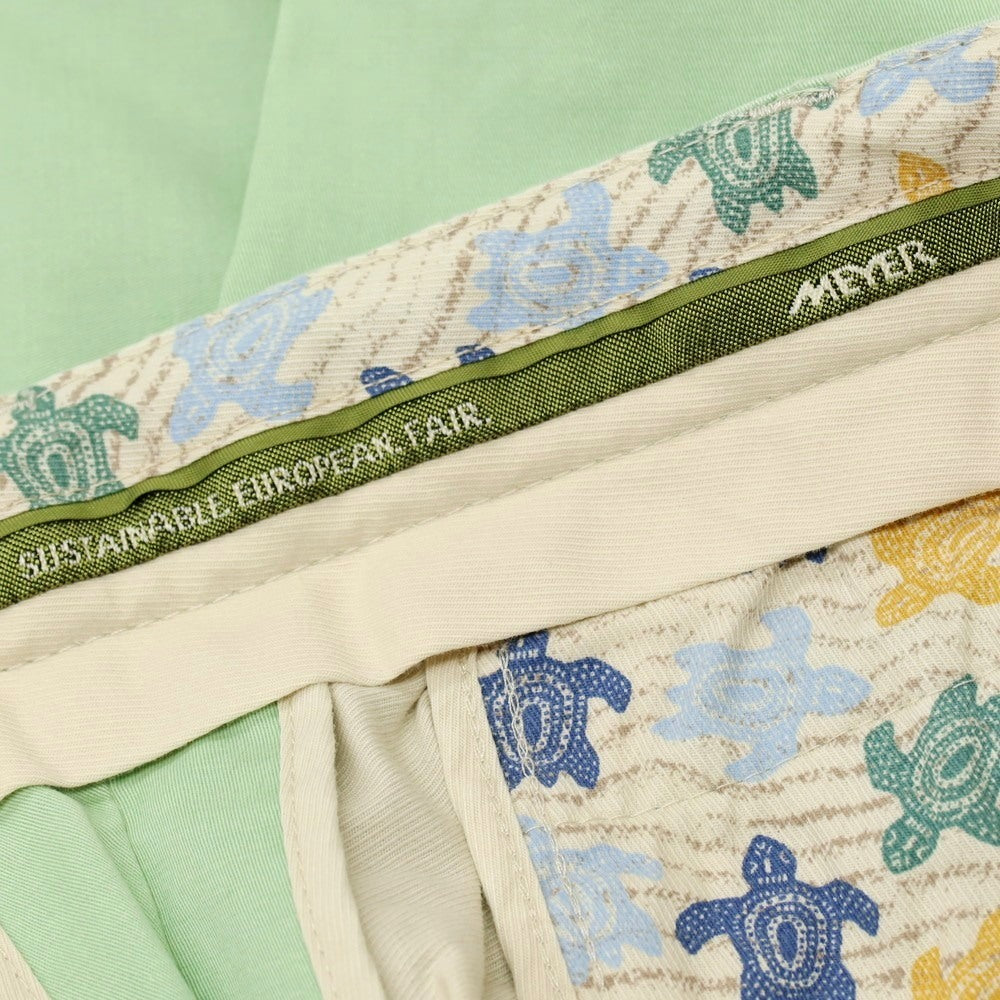 【新品アウトレット】メイヤー MAYER NEW YORK ストレッチ コットン カジュアルスラックスパンツ ライトグリーン【 50 】【 状態ランクN- 】【 メンズ 】