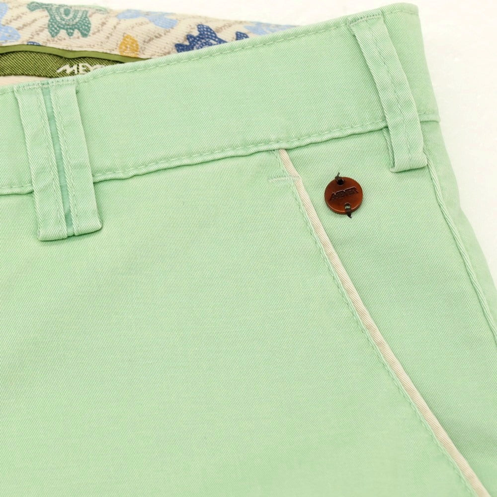 【新品アウトレット】メイヤー MAYER NEW YORK ストレッチ コットン カジュアルスラックスパンツ ライトグリーン【 50 】【 状態ランクN- 】【 メンズ 】