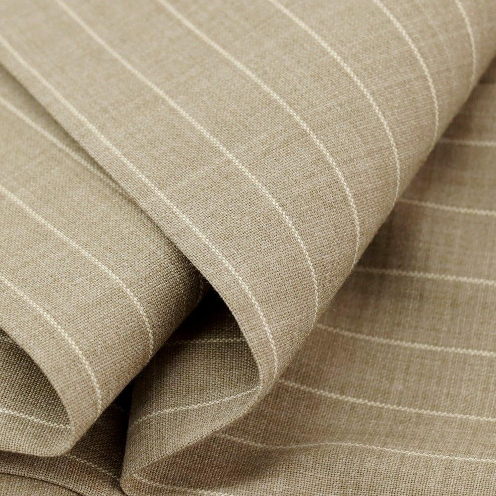 【新品】メイヤー MAYER BONN ストレッチ ポリエステルウール ストライプ ドレススラックスパンツ ベージュ系【 50 】【 状態ランクN 】【 メンズ 】