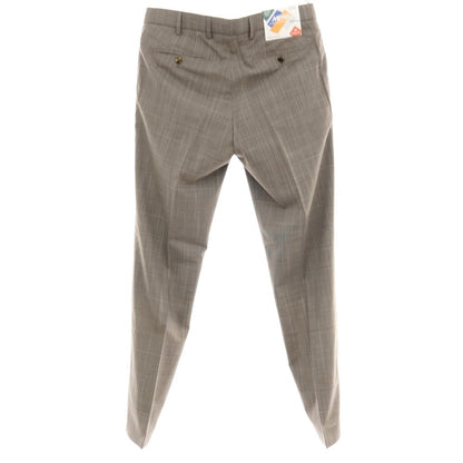 【新品アウトレット】メイヤー MAYER BONN ストレッチ ポリエステルウール チェック ドレススラックスパンツ グレー【 50 】【 状態ランクN- 】【 メンズ 】