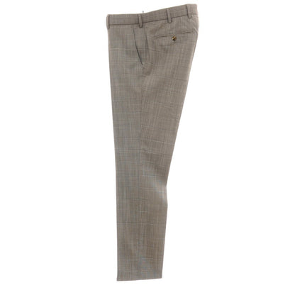 【新品アウトレット】メイヤー MAYER BONN ストレッチ ポリエステルウール チェック ドレススラックスパンツ グレー【 50 】【 状態ランクN- 】【 メンズ 】