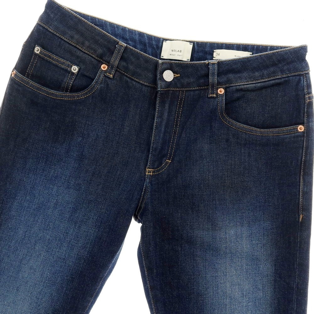 【新品】ノーラブ NO LAB NEW YORK ストレッチ コットンポリエステル デニムパンツ ジーンズ ネイビー【 34 】【 状態ランクN 】【 メンズ 】