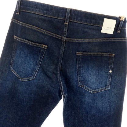 【新品】ノーラブ NO LAB NEW YORK ストレッチ コットンポリエステル デニムパンツ ジーンズ ネイビー【 34 】【 状態ランクN 】【 メンズ 】