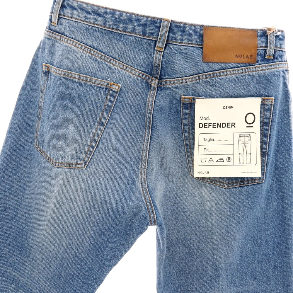 【新品】ノーラブ NO LAB DEFENDER コットン デニムパンツ ジーンズ ブルー【 34 】【 状態ランクN 】【 メンズ 】