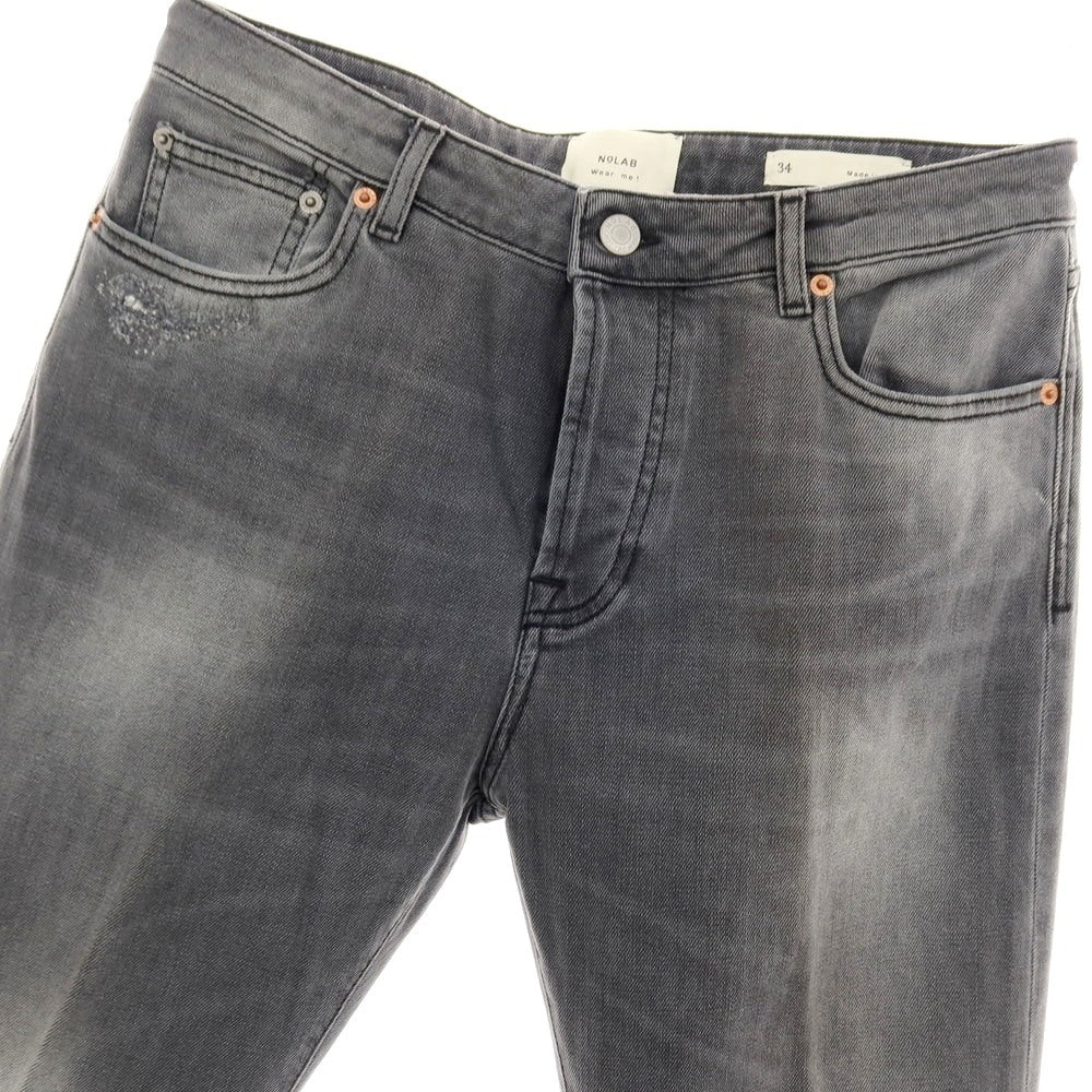 【新品】ノーラブ NO LAB LONDRA ストレッチ コットン デニムパンツ ジーンズ グレー【 サイズ34 】【 状態ランクN 】【 メンズ 】 [BPD]