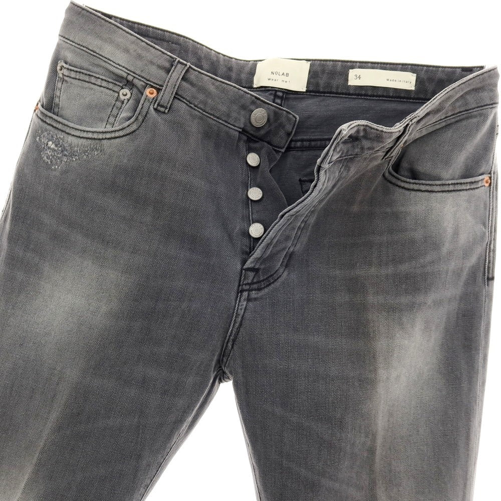 【新品】ノーラブ NO LAB LONDRA ストレッチ コットン デニムパンツ ジーンズ グレー【 サイズ34 】【 状態ランクN 】【 メンズ 】 [BPD]