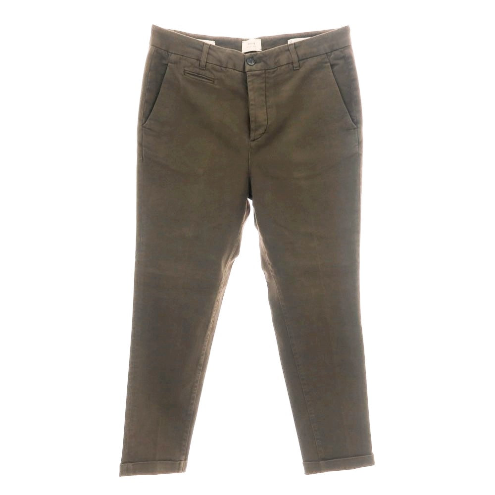 【新品アウトレット】ノーラブ NO LAB DANCER ストレッチ コットン カジュアルスラックスパンツ ダークカーキブラウン【 34 】【 状態ランクN- 】【 メンズ 】