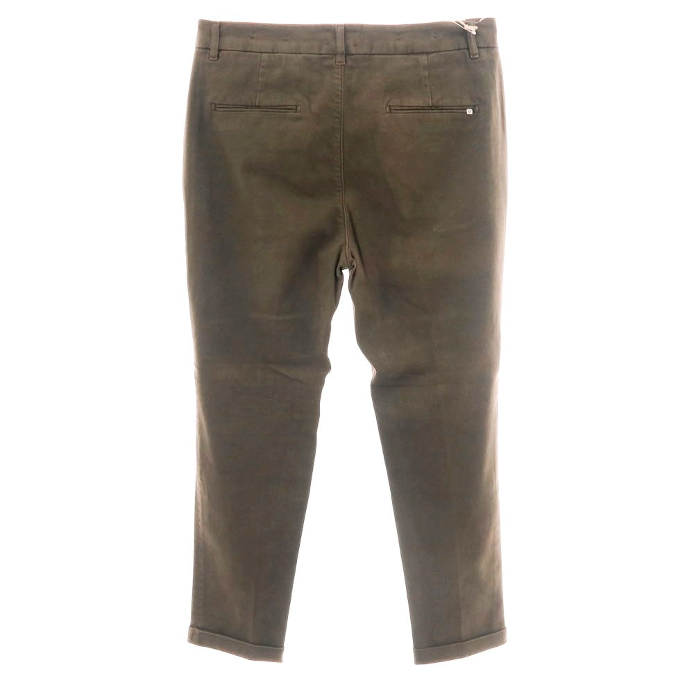 【新品アウトレット】ノーラブ NO LAB DANCER ストレッチ コットン カジュアルスラックスパンツ ダークカーキブラウン【 34 】【 状態ランクN- 】【 メンズ 】