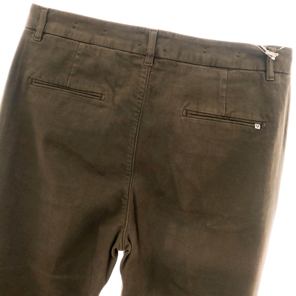 【新品アウトレット】ノーラブ NO LAB DANCER ストレッチ コットン カジュアルスラックスパンツ ダークカーキブラウン【 34 】【 状態ランクN- 】【 メンズ 】