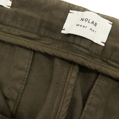 【新品アウトレット】ノーラブ NO LAB DANCER ストレッチ コットン カジュアルスラックスパンツ ダークカーキブラウン【 34 】【 状態ランクN- 】【 メンズ 】