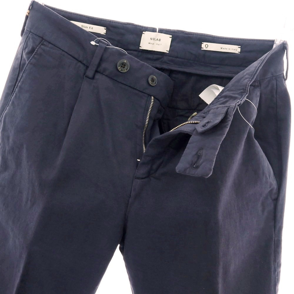 【新品アウトレット】ノーラブ NO LAB THINKER ストレッチ コットン カジュアルスラックスパンツ ネイビー【 30 】【 状態ランクN- 】【 メンズ 】