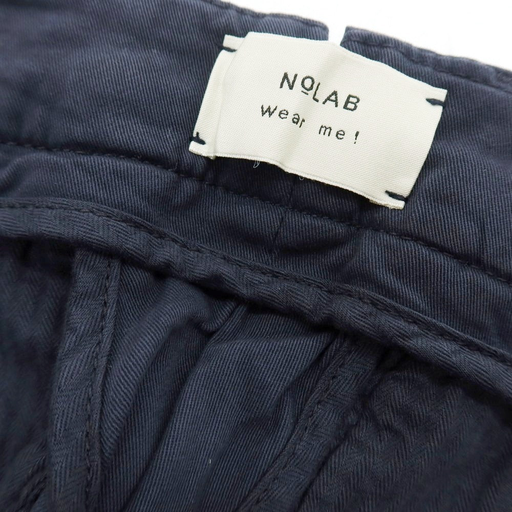 【新品アウトレット】ノーラブ NO LAB THINKER ストレッチ コットン カジュアルスラックスパンツ ネイビー【 30 】【 状態ランクN- 】【 メンズ 】