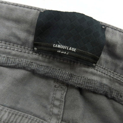 【新品アウトレット】カモフラージュ CAMOUFLAGE ストレッチ コットン 5ポケットパンツ グレー【 34 】【 状態ランクN- 】【 メンズ 】