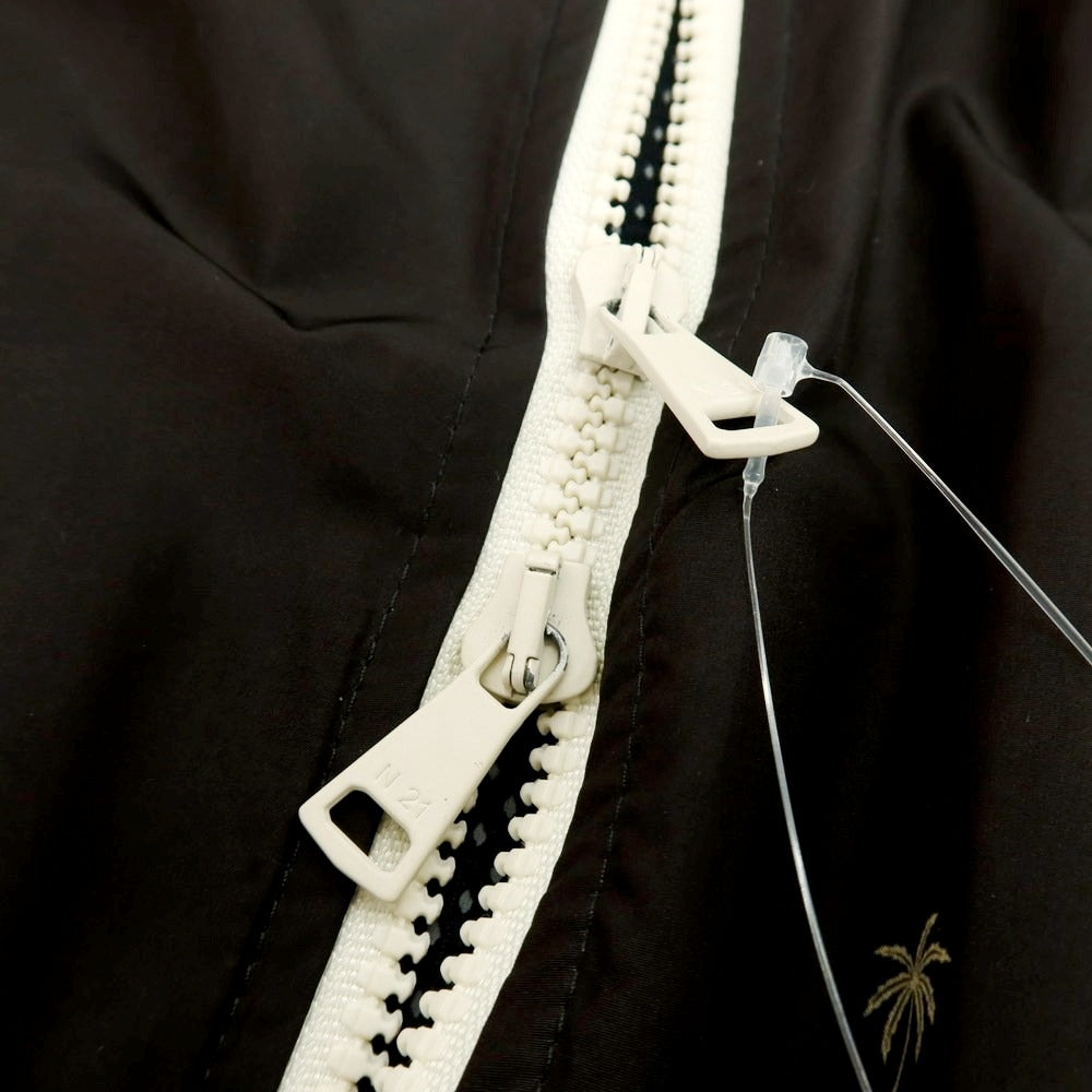 【新品アウトレット】ヌメロ ヴェントゥーノ N°21 ポリエステル 総ロゴ ジップアップフーデッドブルゾン ブラック【 S 】【 状態ランクN- 】【 メンズ 】