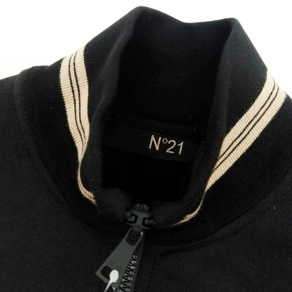 【新品】ヌメロ ヴェントゥーノ N°21 スウェット ジップアップブルゾン ブラック【 M 】【 状態ランクN 】【 メンズ 】